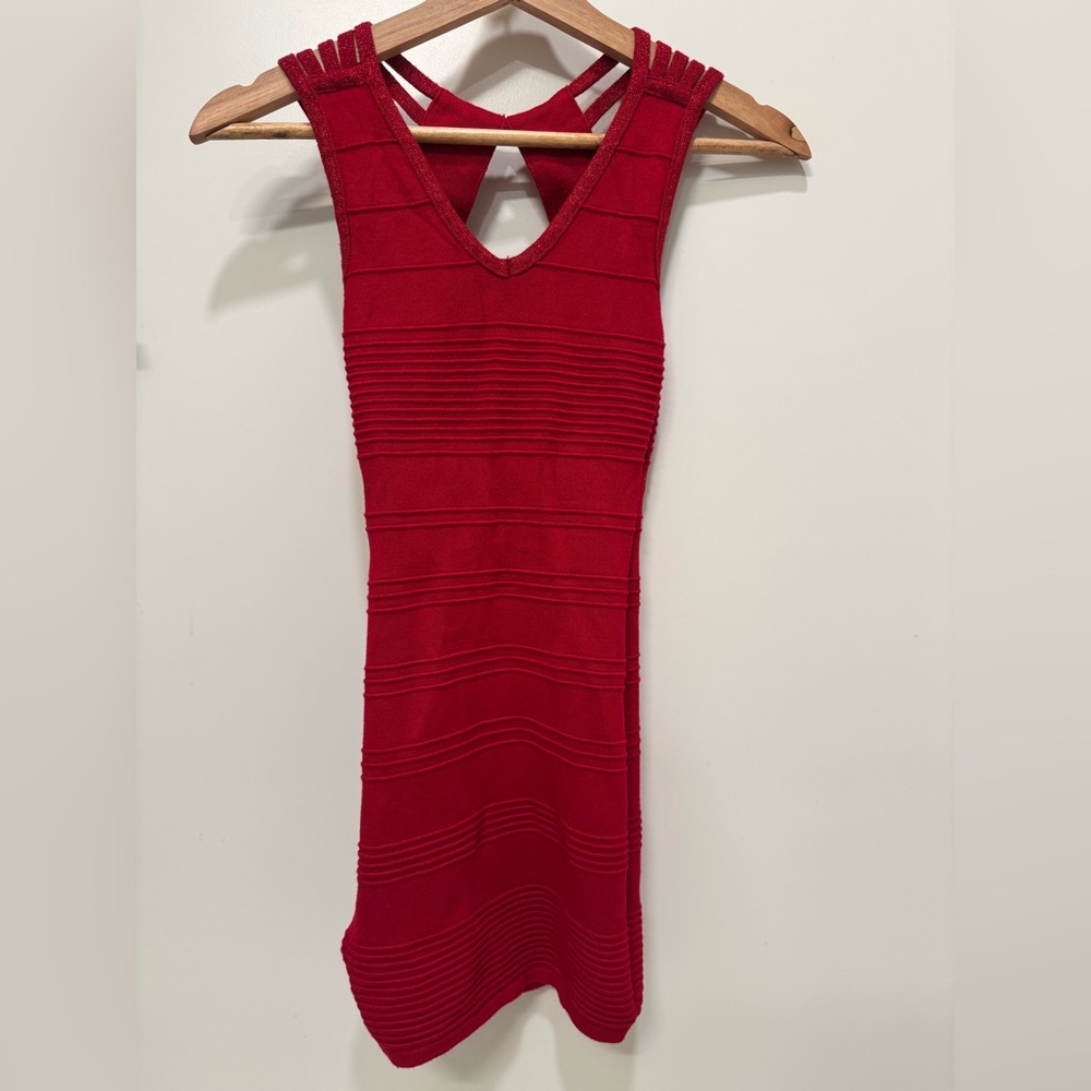 Charlotte Russe Red Strappy Dress